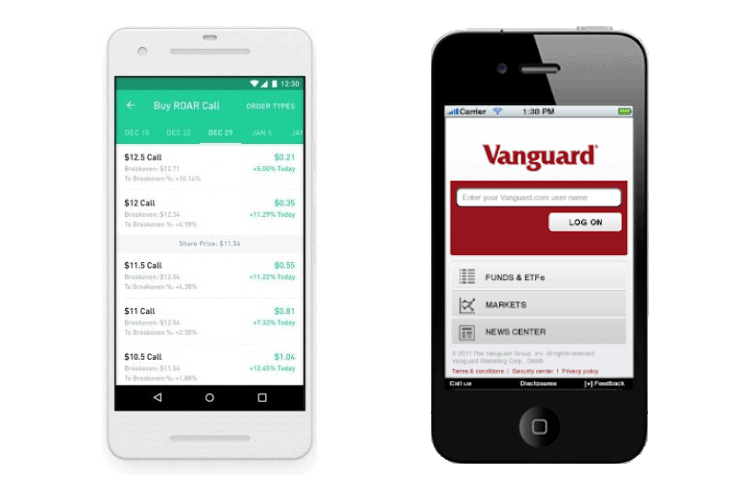 vanguard vs robinhood